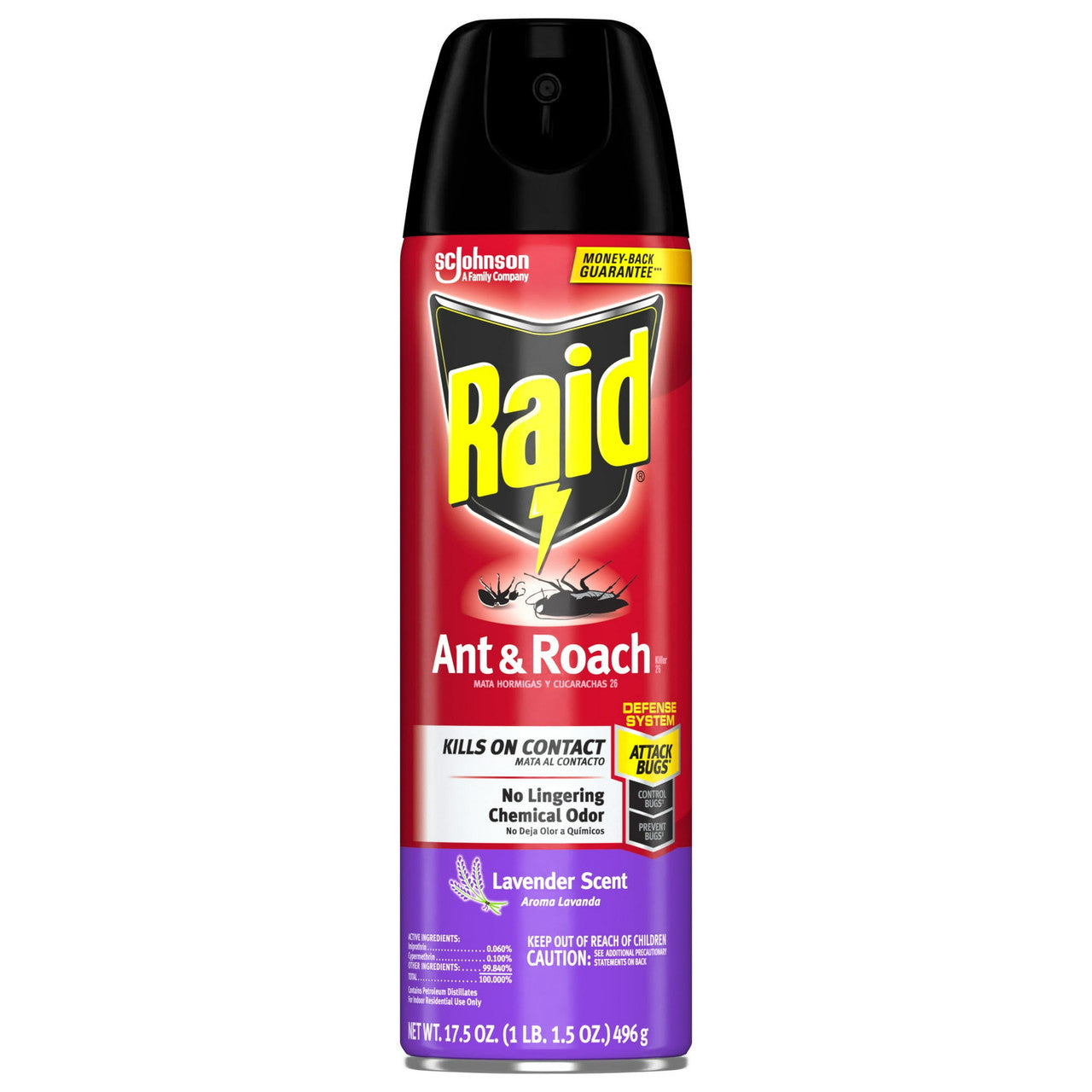 Raid Ant And Roach Killer, Lavender Scent - 17.5 Oz